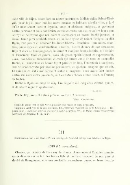 Chartes de communes et d'affranchissements en Bourgogne