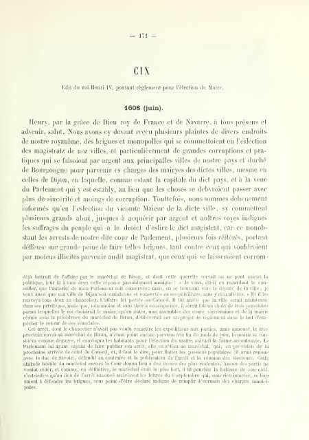 Chartes de communes et d'affranchissements en Bourgogne