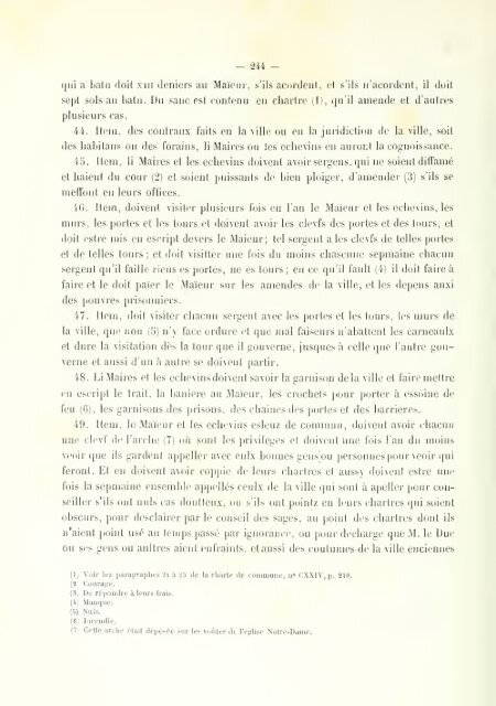 Chartes de communes et d'affranchissements en Bourgogne