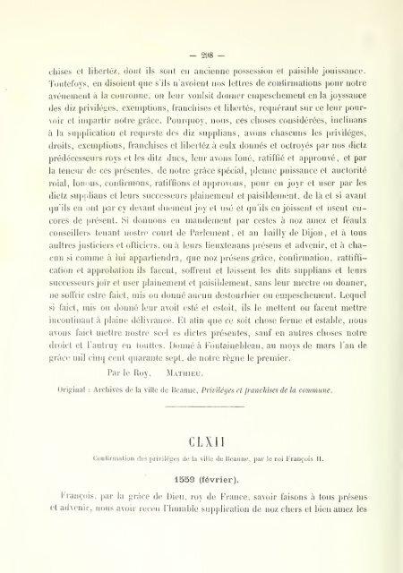 Chartes de communes et d'affranchissements en Bourgogne