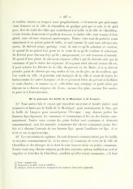 Chartes de communes et d'affranchissements en Bourgogne