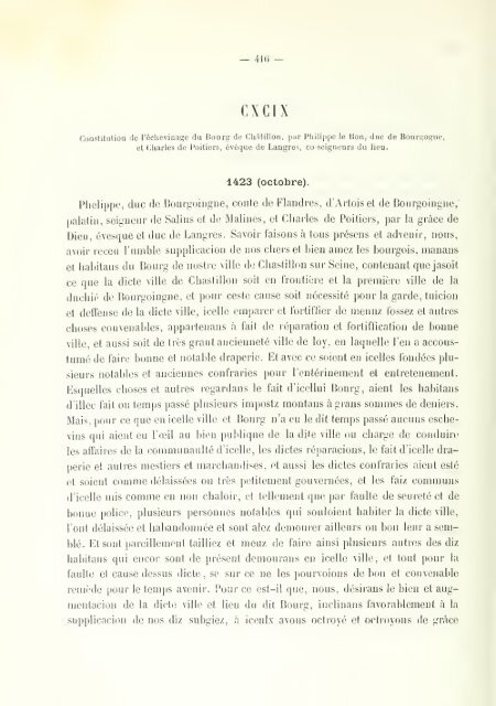 Chartes de communes et d'affranchissements en Bourgogne