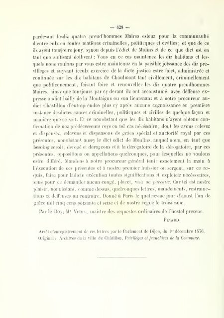 Chartes de communes et d'affranchissements en Bourgogne