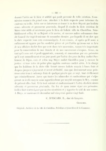 Chartes de communes et d'affranchissements en Bourgogne