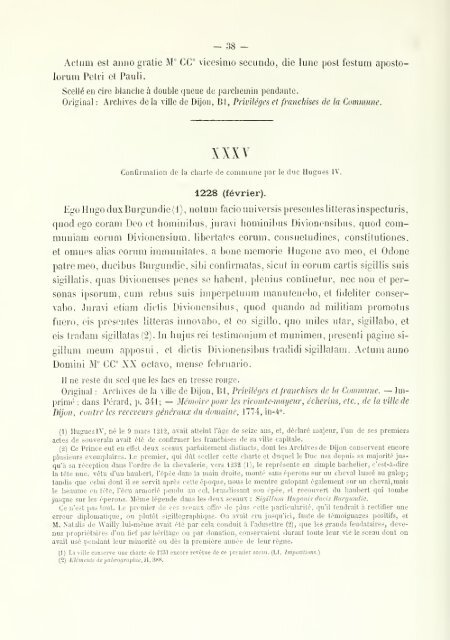 Chartes de communes et d'affranchissements en Bourgogne