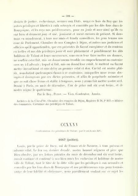 Chartes de communes et d'affranchissements en Bourgogne