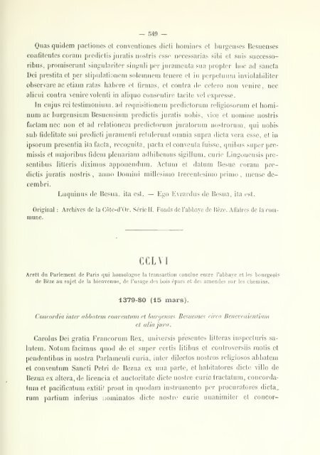 Chartes de communes et d'affranchissements en Bourgogne