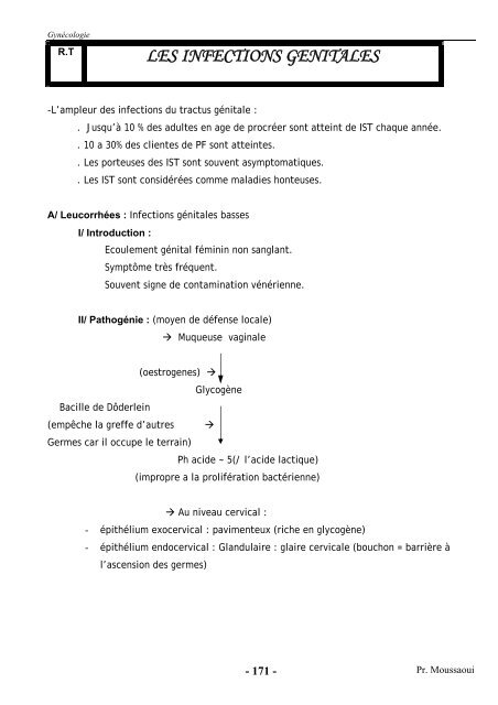 Les infections gnitales Pr Moussaoui - EveryOneWeb