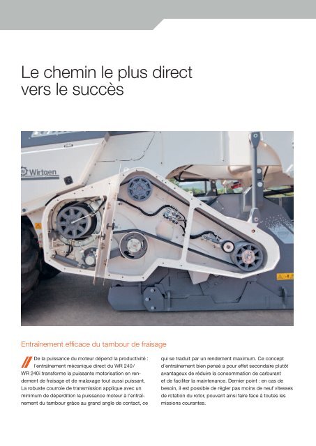 Recycleur à froid et stabilisateur de sols WR 240 ... - Wirtgen America