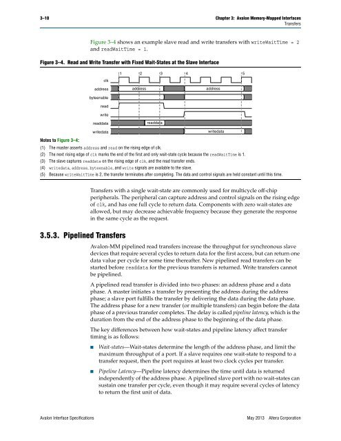 Avalon Interface Specifications (PDF) - Altera