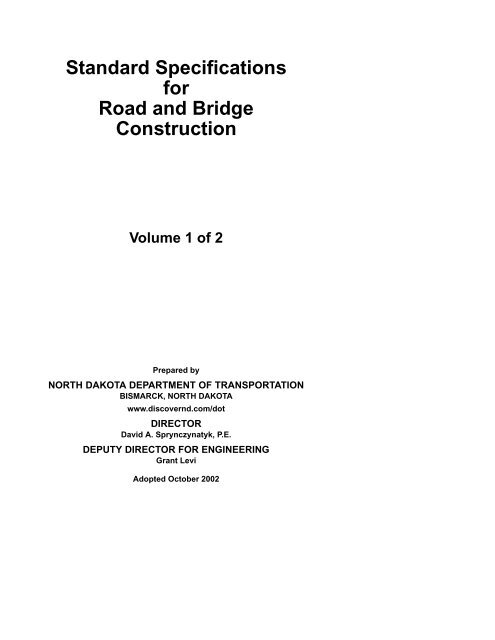Standard Specifications For Road And Bridge Construction Volume 1 standard-specifications-for-road-and-bridge-construction-volume-1