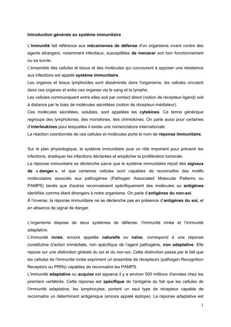 Polycopie National D Immunologiepdf - 