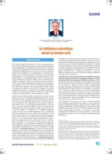 Pierre LLAU - Gestion et Finances Publiques La revue