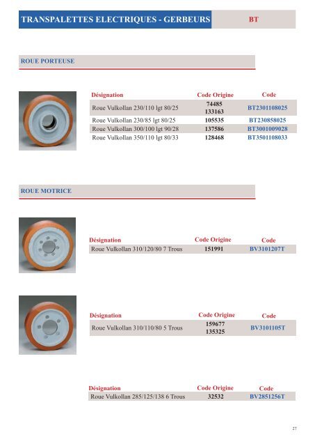 CATALOGUE GRANDE DISTRIBUTION - BM Manutention