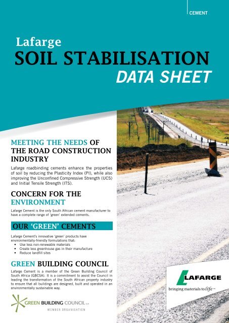 SOIL STABILISATION - Lafarge in South Africa