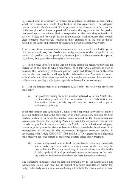 Stabilisation and Association Agreement - Official Documents