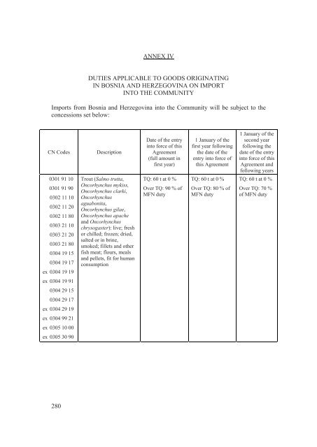 Stabilisation and Association Agreement - Official Documents