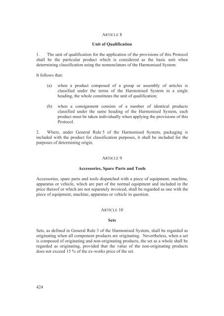 Stabilisation and Association Agreement - Official Documents