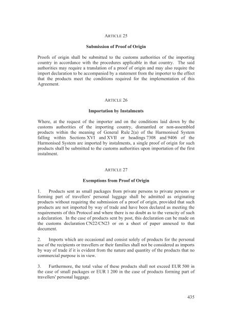 Stabilisation and Association Agreement - Official Documents