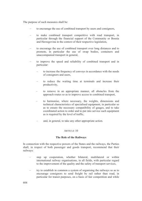 Stabilisation and Association Agreement - Official Documents