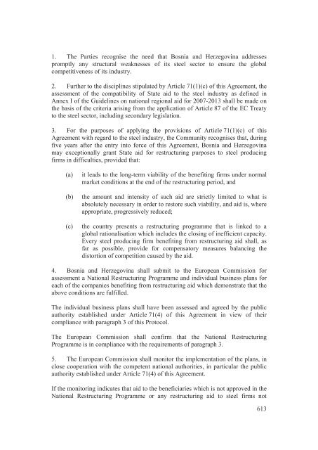 Stabilisation and Association Agreement - Official Documents