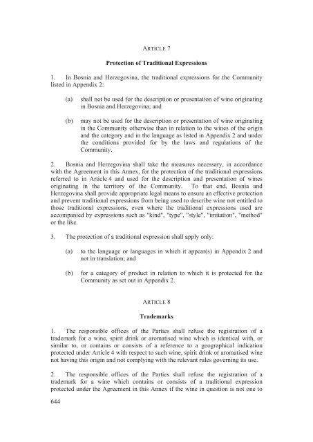 Stabilisation and Association Agreement - Official Documents