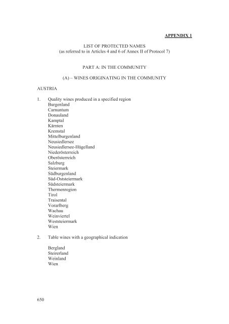 Stabilisation and Association Agreement - Official Documents