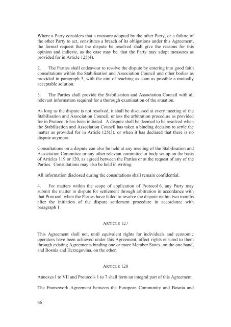 Stabilisation and Association Agreement - Official Documents