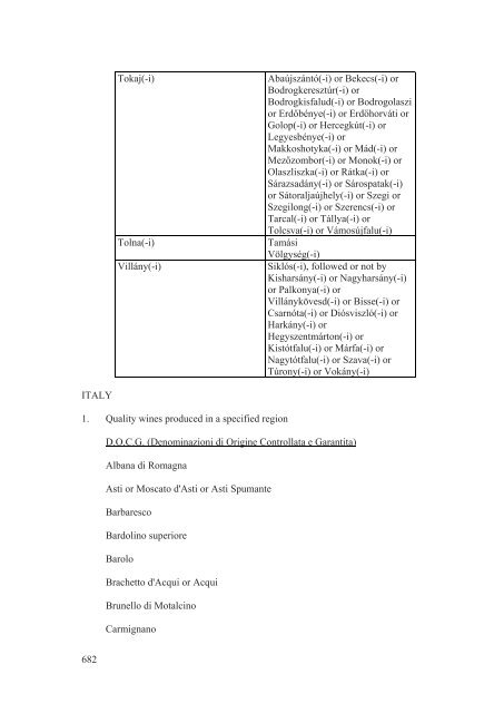 Stabilisation and Association Agreement - Official Documents