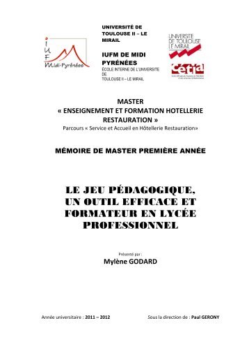 Le jeu pédagogique, un outil efficace et formateur en lycée ...