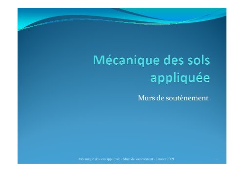 (Microsoft PowerPoint - ENTPE - M\351canique des sols appliqu ...