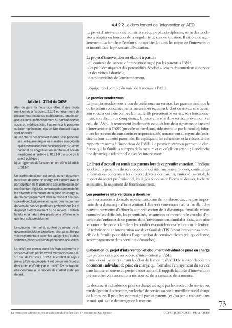 La protection administrative et judiciaire de l'enfant dans l ...