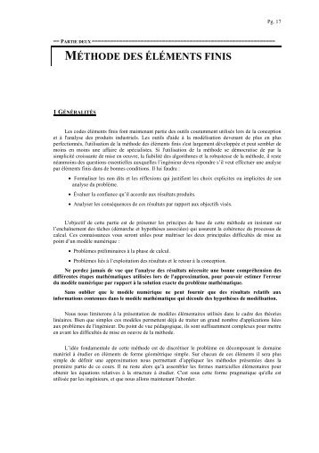 Chapitre 2: Méthode des éléments finis