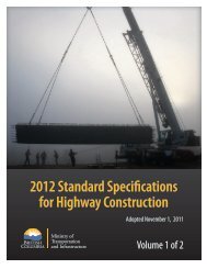 2012 Standard Specifications for Highway Construction - Ministry of ...