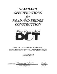 Standard Specifications for Road and Bridge - NH.gov