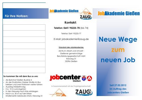 Flyer JobAkademie 2013.pub - Zaug