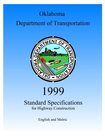 1999 ODOT Standard Specifications - Oklahoma Department of ...