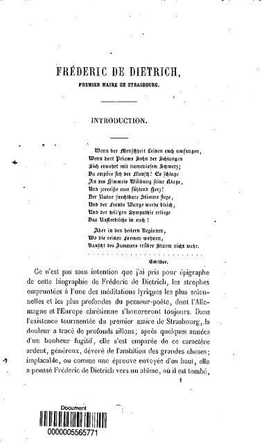 Frederic de Dietrich - Bibliothèque numérique de l'école nationale ...