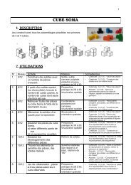 Activités avec le cube Soma - Jeux mathématiques à Bruxelles