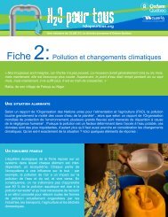 Fiche 2:Pollution et changements climatiques - Oxfam-Québec