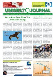 Umweltjournal Landkreis Coburg - Ausgabe 1/2012 - ZAW Coburg