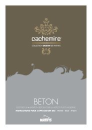 Cachemire BETON application