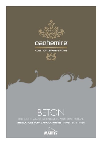 Cachemire BETON application