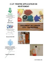 CAP Peintre Applicateur de Revêtement - Académie de Strasbourg