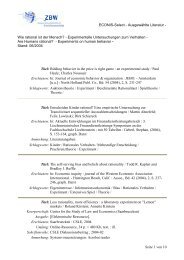 ECONIS-Select - Ausgewählte Literatur - Seite 1 von 10 Wie ... - ZBW