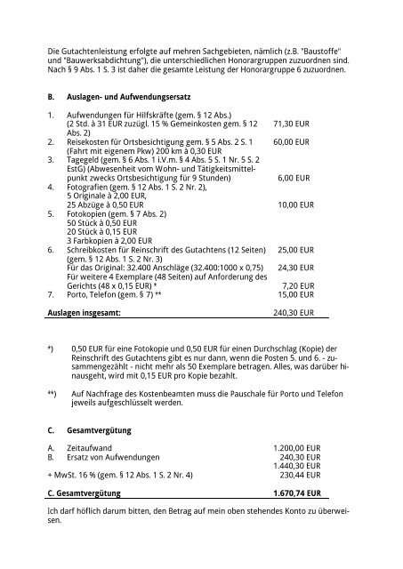 vergütungs- und -entschädigungsgesetzes (JVEG)