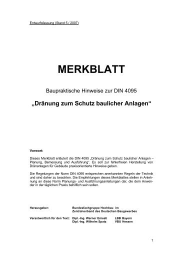 MERKBLATT - Zentralverband Deutsches Baugewerbe