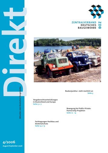 ZDB Direkt 4-2006.pdf - Zentralverband Deutsches Baugewerbe