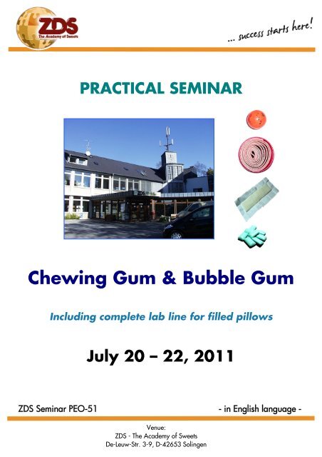 Peo-51 pratical seminar in chewing gum & bubble gum - ZDS