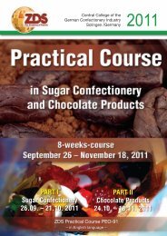 PART I Sugar Confectionery 26.09. – 21.10. 2011 PART II ... - ZDS